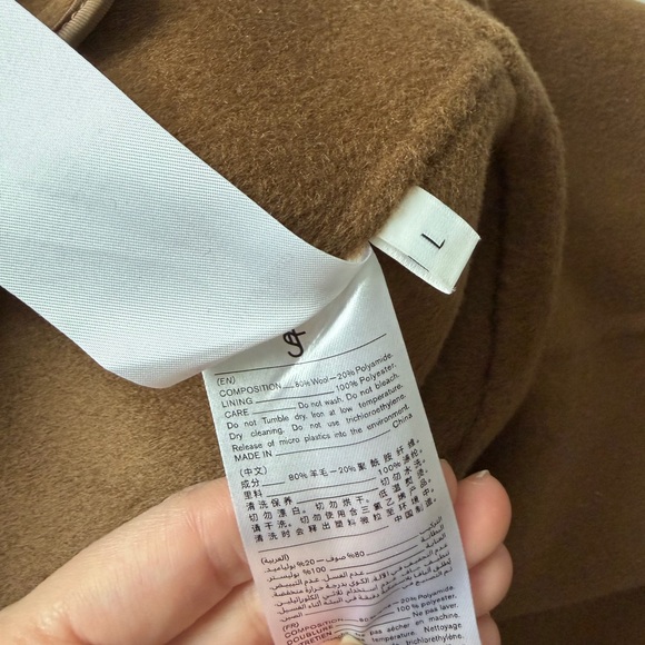 The Frankie Shop Large Malvo Camel Wool Blend Maxi Skirt - Picture 10 of 12